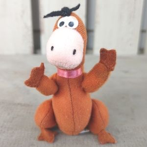 Vintage Rare 1988 Dino Dog Flintstones Dinosaur Pet Hanna Barbers Brown Plush 5"